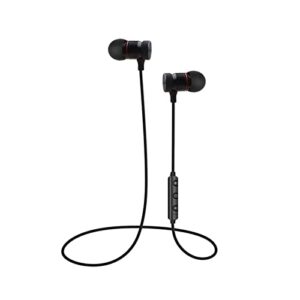 toluon xt11 wireless headphones bluetooth compatible 4.2 smart noise canceling subwoofer magnetic low power sports wireless headphones black one size