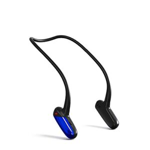 open ear wireless bone conduction headphones, bluetooth 5.0 wireless earphones, high sound quality, waterproof sports open-ear headsets for running hiking driving bicycling (blue)