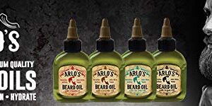 Arlos Beard Oil Includes - Argan Tea Tree Vitamin E and Coconut (4 Pack)