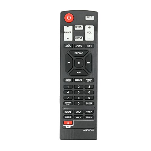 AKB73575402 Replace Remote Control fit for LG Sound Bar NB2420A NB2520A NB2530A NB3520A NB3530A NB3730A NB3531A NB3532A S33A1-D Home Theater Soundbar System