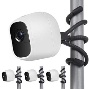 Uogw 3 Pack Flexible Tripod for Arlo Pro, Arlo Ultra, Arlo Pro2,Arlo Baby, Arlo Pro 3, Arlo Go,Wall Mount Bracket,Attach Your Arlo Home Security Camera Everywhere - Black