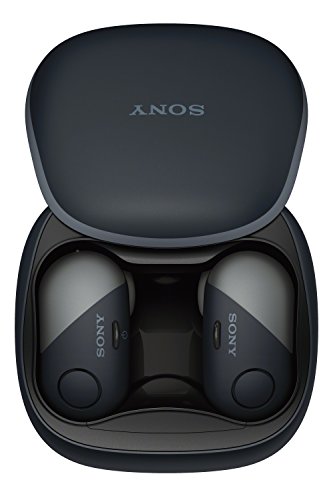 Sony SP700N Wireless Noise Canceling Sports in-Ear Headphones Black WF-SP700N/B (Renewed)
