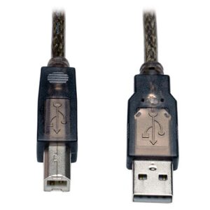 Tripp Lite USB 2.0 Hi-Speed A/B Active Repeater Cable (M/M) 25-ft. (U042-025) Silver