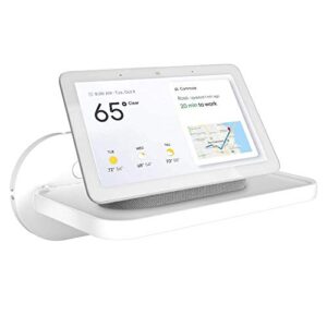 HomeMount Mount for Google Nest Hub - Wall Mount Holder Shelf Compaitble with Google Nest Hub/NEST HUB (2nd gen)/NEST HUB MAX (White)