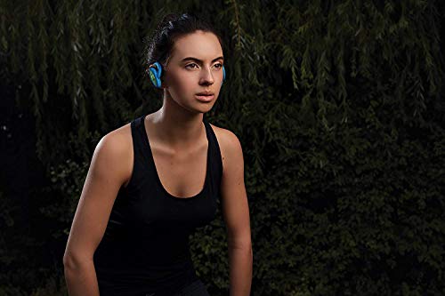 BoomPods Sportpods 2 in-Ear Bluetooth Sport Headphones (Blue/Green) Wireless Workout Earbuds - Powerful Bass - Sweatproof - Ergonomic Ear Tip