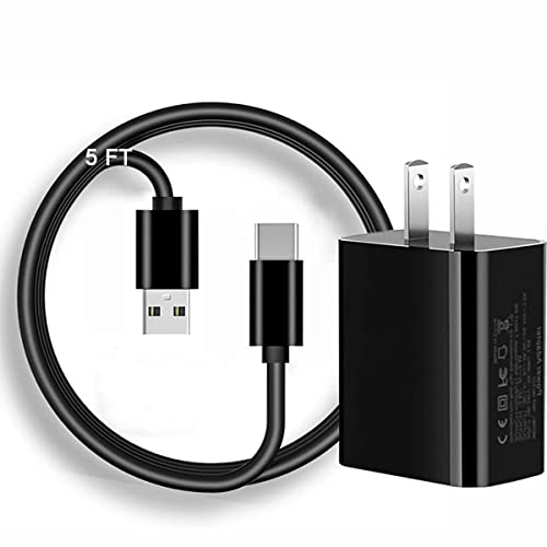 6Ft USB-C Wall Charger Cable Compatible for Jitterbug Lively Smart 3rd Generation, Jitterbug Flip 2nd Generation USB Type C Charger Cord