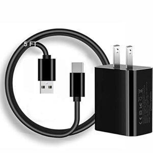 6ft usb-c wall charger cable compatible for jitterbug lively smart 3rd generation, jitterbug flip 2nd generation usb type c charger cord