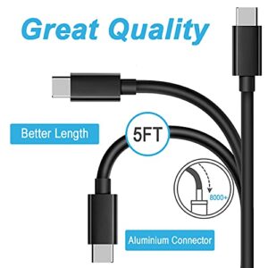 6Ft USB-C Wall Charger Cable Compatible for Jitterbug Lively Smart 3rd Generation, Jitterbug Flip 2nd Generation USB Type C Charger Cord