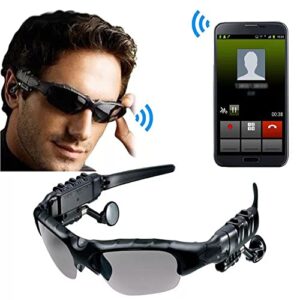 NEWSTYP Smart Bluetooth-Compatible Wireless Sunglasses Outdoor Sport Earphone Google with Headphone Telephone Driving Music Sun Glasses