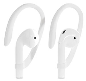 inventure, ivc ear hooks designed for apple airpods 1, 2 and pro (white)