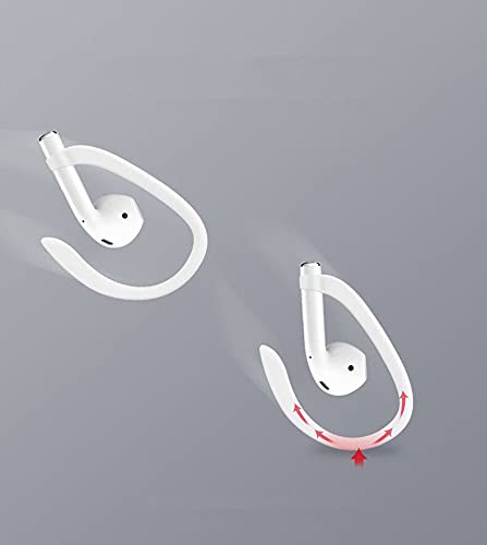 Inventure, IVC Ear Hooks Designed for Apple AirPods 1, 2 and Pro (White)