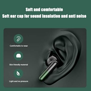 Wireless Touch Earbuds with Active Noise Cancellation Bluetooth 5.0 Sport 3D Stereo Built-in Microphone,Immersive Premium Sound Long Distance Connection Headset with Charging Case (Dark Green),J28