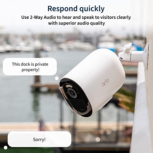 Arlo Go 2 LTE or Wi-Fi Spotlight Camera, Cellular Security Camera, No Wi-Fi Needed, Requires SIM Card and Service Plan Not Included, Outdoor Camera, Night Vision - 1 Pack – White – VML2030​ (Renewed)