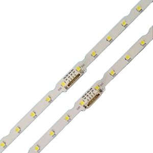 replacement part for tv led tv bands for samsung un55nu6900 un55nu6950 un55nu7090 un55nu7100 ue55ru7475 un55nu6300 led bars backlight strips line rulers – (type: 2pcs)