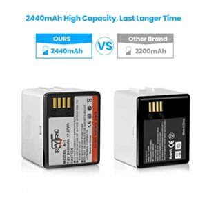 REYTRIC 2-Pack Upgraded Batteries for Arlo Pro, Arlo Pro 2, Battery Compatible with Arlo VMC4030 VMC4030P VMS4230 VMS4430 VMS4530 VMS4230P VMS4430P VMS4530P-100NAR Camera, VMA4400 A-1 A-1B A-1C