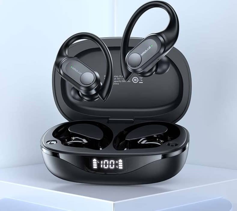 VL4 True Wireless Headset Bluetooth 5.3 Sport Super Bass Headphone CVC 8.0 Noise Reduction Ear Hook Earphone Earbuds Headset