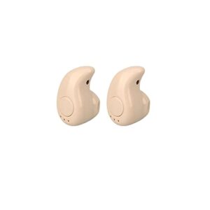 puox s530 single ear bluetooth headphones, mini stealth wireless headphones, stereo open ear sport earbuds for all smartphones (black/white/beige/blue/pink)