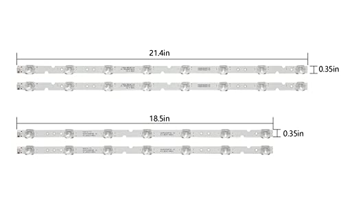 Qzanyee Life 4 Pcs Replacement Part LED Backlight Strips fit for TCL TV 55S421 55S423 55S425 55A460A 55P65US 55T4YP and Toshiba TV 55U3800C 55U3900C 55U5850C