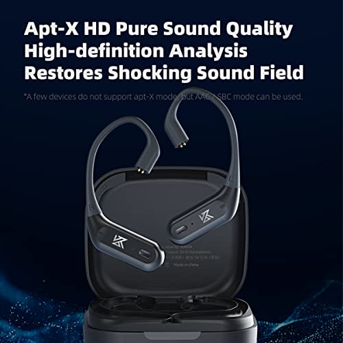 KZ AZ09 Pro Bluetooth 5.2 QCC3040 Ear Hook AZ09 AZ10 earhooks Earphone Upgrade Cable Apt-X HD with Charging Case ZSN PRO X DQ6 Bluetooth Cable (C Pin)