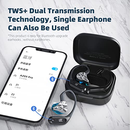 KZ AZ09 Pro Bluetooth 5.2 QCC3040 Ear Hook AZ09 AZ10 earhooks Earphone Upgrade Cable Apt-X HD with Charging Case ZSN PRO X DQ6 Bluetooth Cable (C Pin)