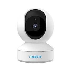 reolink wireless security camera, e1 3mp hd plug-in indoor wifi camera for home security/baby monitor/pets, smart detection, local storage, pan tilt, night vision, works with alexa/google assistant