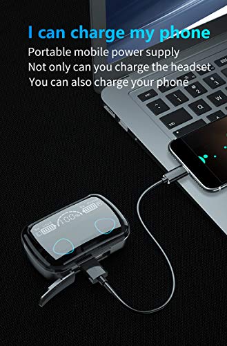 TEDATATA True Wireless in-Ear Headphones - Mini Compact Sports Running Headset，Bluetooth, Fast Pair, Comfortable, Music, Wireless Calls, Native Voice Assistant