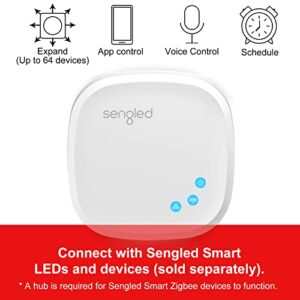 Sengled Z02-hub Hub for Use Smart Products, Compatible with Alexa and Google Assistant, 1 Count (Pack of 1), White