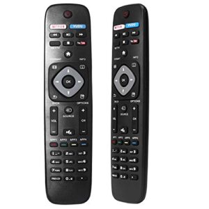new universal remote control for philips tv remote replacement for lcd led 4k uhd smart tv nh500up