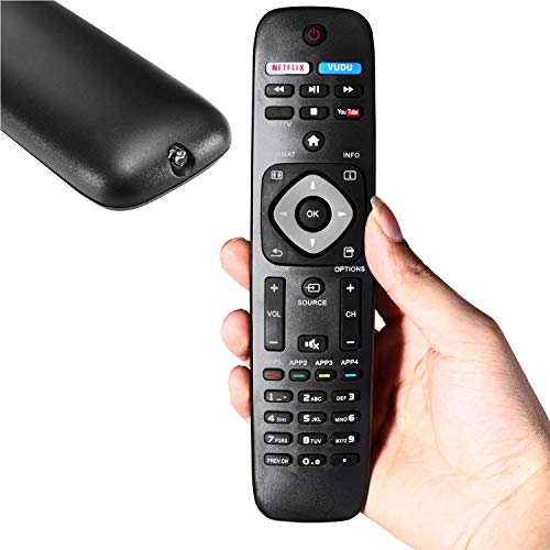 New Universal Remote Control for Philips TV Remote Replacement for LCD LED 4K UHD Smart TV NH500UP