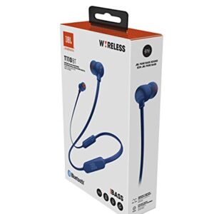 JBL TUNE 110BT - In-Ear Wireless Bluetooth Headphone - Blue (Renewed)