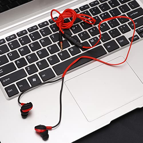 MILISTEN 3. 5mm Earbuds Wire in- Ear Headphones Ear Buds with Microphone Ear Hanging Earphones Jack Bass Headset for Sports Workout Fitness Supplies