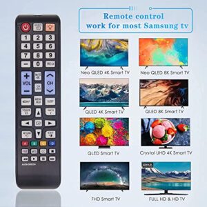 Replacement for Samsung Remote Control for Smart TV,Compatible Samsung TV Remote Control LCD LED Smart TV Remote,No Setup Required-Fit for Backlit Samsung Universal Remote Control