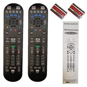 spectrum tv remote control 3 types to choose frombackwards compatible with time warner, brighthouse and charter cable boxes (pack of two, ur5u-8780l)