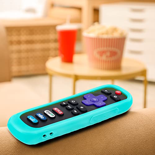 Case for TCL Roku TV RC280 Remote, Battery Cover for Hisense Roku Remote Replacement Silicone Universal Sleeve Skin Glow in The Dark