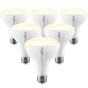 sengled zigbee smart bulb, works with smartthings and echo with built-in hub, voice control with alexa and google home, hub required, br30 dimmable flood light bulb, soft white 2700k, 6 pack