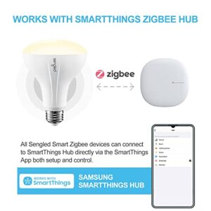 Sengled Zigbee Smart Bulb, Works with SmartThings and Echo with Built-in Hub, Voice Control with Alexa and Google Home, Hub Required, BR30 Dimmable Flood Light Bulb, Soft White 2700K, 6 Pack