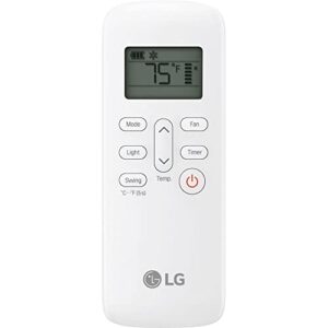 LG 10,000 BTU (DOE) / 14,000 BTU (Ashrae) Smart Portable Air Conditioner with Supplemental Heat, Cools 450 Sq. Ft, Smartphone & Voice Control Works ThinQ, Amazon Alexa and Hey Google, 115V