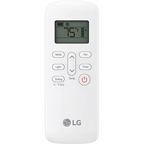 LG 10,000 BTU (DOE) / 14,000 BTU (Ashrae) Smart Portable Air Conditioner with Supplemental Heat, Cools 450 Sq. Ft, Smartphone & Voice Control Works ThinQ, Amazon Alexa and Hey Google, 115V