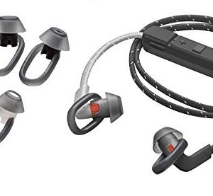 Plantronics BackBeat FIT 300 Sweatproof Sport Earbuds, Wireless Headphones, Black/Grey (Renewed)