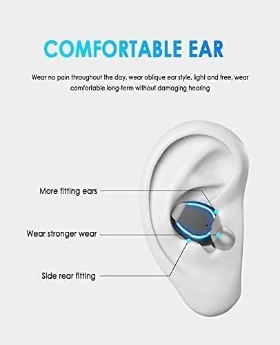 EYEARN Wireless Earbuds, Bluetooth 5.0 Headphones Earphones with Charging Case, in Ear Headset, Stereo Earphones Earbuds for Gym Exercises, Audio Books, Watching TV (This Will be The for