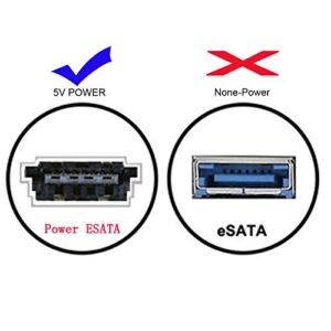 CY eSATA to USB C Cable USB Type C Male Host to eSATA eSATAp HDD Cable for Laptop PC