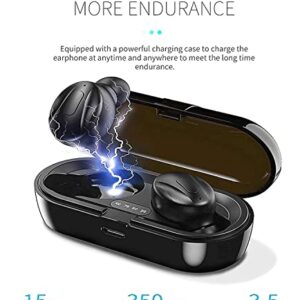Hoseili【2022new editionBluetooth Headphones】.Bluetooth 5.0 Wireless Earphones in-Ear Stereo Sound Microphone Mini Wireless Earbuds with Headphones and Portable Charging Case for iOS Android PC. XGB12