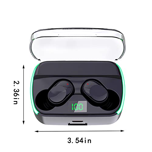 Onlyliua Wireless Bluetooth Headset, with Cool Breathing Light, Intelligent Noise Reduction HiFi Sound Quality, Mobile Phone Can Be Charged, for Sport, Gaming