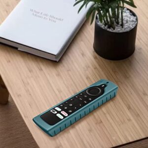 Fintie Silicone Case for Amazon Hisense/Toshiba/Insignia/Pioneer/Fire TV 4-Series/Fire TV Omni (QLED) Series TV Remote - [Anti Slip] Shockproof Cover for Fire TV Alexa Voice Remote, Dark Cyan