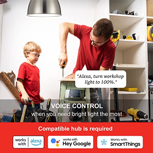 Sengled Smart Light Bulbs 100W, Zigbee Hub Required, Soft White Smart Bulbs Work with Alexa, Google, SmartThings, Echo 4th, Echo Show 10, Echo Plus, Dimmable A19 LED Light 2700K 1500LM, E26 1 Pack