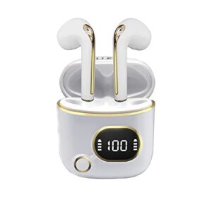 villepni bluetooth wireless earbuds, wireless 5.1 bluetooth headset, led power display earphones, ipx7 waterproof earbud noise reduction microphone, suitable for leisure entertainment/work