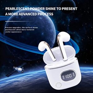 Villepni Bluetooth Wireless Earbuds, Wireless 5.1 Bluetooth Headset, Led Power Display Earphones, IPX7 Waterproof Earbud Noise Reduction Microphone, Suitable for Leisure Entertainment/Work