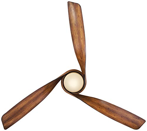 Minka Aire F803DL-DK Artemis - Smart Ceiling Fan with Light Kit in Transitional Style - 15.5 inches tall by 58 inches wide, Finish Color: Distressed Koa, Blade Color: Distressed Koa