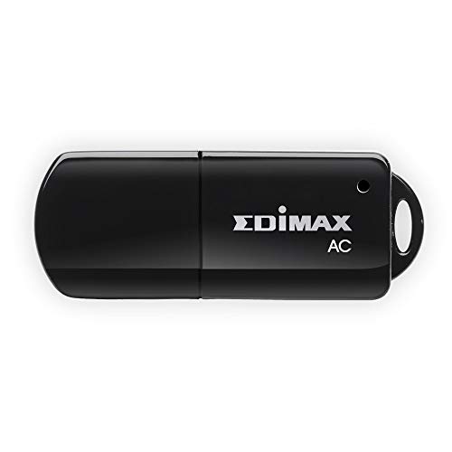 Edimax Wi-Fi 5 802.11ac Mini AC600 Dual-Band (2.4Ghz / 5Ghz) Adapter For PC USB Adapter Dongle, Win11 Plug-n-Play, Mac OS, Linux, EW-7811UTC