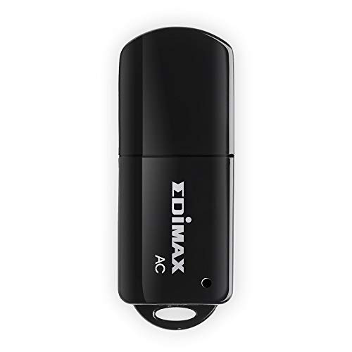 Edimax Wi-Fi 5 802.11ac Mini AC600 Dual-Band (2.4Ghz / 5Ghz) Adapter For PC USB Adapter Dongle, Win11 Plug-n-Play, Mac OS, Linux, EW-7811UTC
